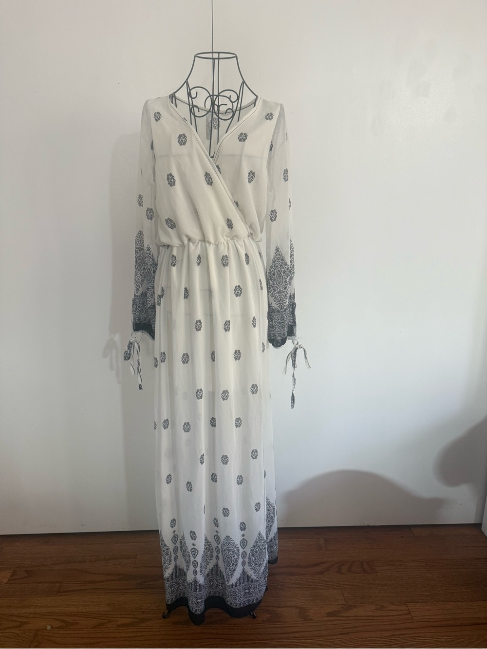 NWT Mahina Hawaii Boutique Boho Double-Lined Summer Maxi Sz M - Picture 2 of 15